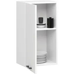 Raumhirsch Furniture Hängeschrank Eleganter Hängeschrank Küche - Platzsparend & praktisch - Wandschrank Hängeschrank aus mattem Weiß, modulare Küchenorganisation, 40 cm weiß 40 cm x 72 cm x 30 cm