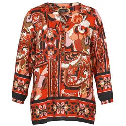 VIA APPIA DUE Tunika mit Allover Muster orange 46