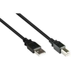 GOOD CONNECTIONS USB-Kabel, (25 cm) schwarz