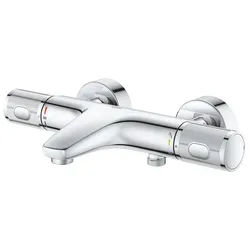 Grohe Grohtherm 1000 Performance Thermostat-Wannenbatterie, Wandmontage, eigensicher, Chrom, 34830000 34830000