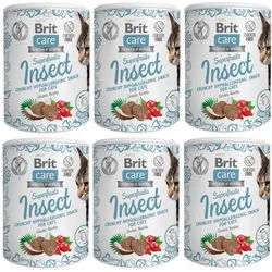 BRIT CARE Cat Snack Superfruits Insect Hypoallergenic 6x100g