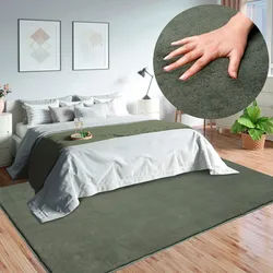 Teppich MERINOS "Loft 37, Kunstfellteppich", grün (forest), B:240cm H:16mm L:340cm, Polyester, Teppiche, Teppich, weich und kuschelig, Fell Haptik, Anti-Rutsch-Unterseite