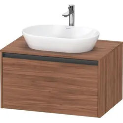 Duravit Ketho.2 Konsolenwaschtischunterbau wandhängend Nussbaum Matt 800x550x459 mm - K2488507979000 K24885079790000
