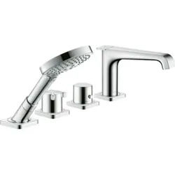 hansgrohe Fertigset Axor Citterio E 4-L.-BW-Rand-Arm., mit Thermostat, chrom