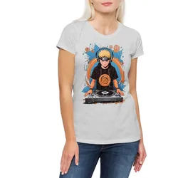 Urban Backwoods Print-Shirt Ninja DJ Damen T-Shirt Shinobi System Anime Naruto Music Musik (1-tlg) Dattebayo Sakura Haruno Anime grau L