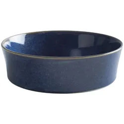KAHLA Auflaufform Homestyle Auflaufform 20 cm, rund, Porzellan, (1-St), Handglasiert, Made in Germany blau