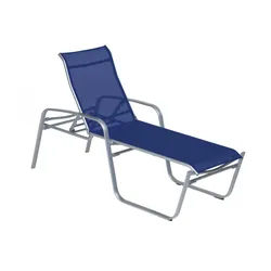 Sonnenliege Florida Plus - 11 - platin D63 - blau