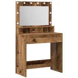 vidaXL Schminktisch Altholz - 79 x 41 x 135 cm - Variante 1 Schlafzimmer Frisiertisch Schm braun