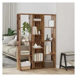 furnicato Raumteiler Klassischer aus Holzwerkstoff 100 x 24 x 140 cm Altholz, 1-tlg. braun 24 cm x 140 cm x 24 cm