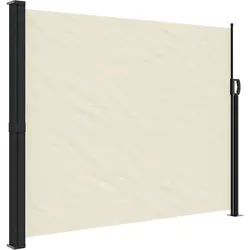 vidaXL Seitenmarkise Ausziehbar Creme 160x500 cm