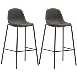 vidaXL Bar-Set, 3-tlg. Gartenbar-Set Stoff Dunkelgrau