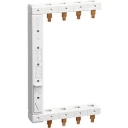 Hager Phasenschiene, 3+N, 146mm, 16mm2, 80A, Stift, isoliert, geeignet für Geräte mit N-Leiter
