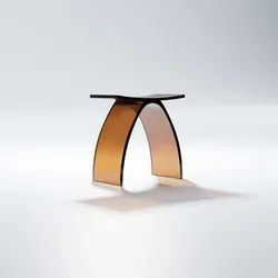 Steinberg Serie 432 Hocker, aus Polyresin, 415x225x420mm, 432710033, Farbe: Maron