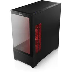 CSL Gaming-PC-Komplettsystem "AeroVision V24415", Energieeffizienz: E (A-G), schwarz, Microsoft Windows 11 Home (64 Bit), 64 GB RAM 2.000 GB SSD, Computer_Komplettsysteme