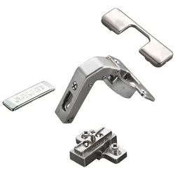 Salice Möbelbeschlag 2 x Salice Stollenscharnier S700 110° gedämpft (2 St) silberfarben