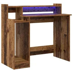 vidaXL Schreibtisch 97 x 45 x 90 cm Schreibtisch Altholz 97x45x90 cm Spanplatte blau