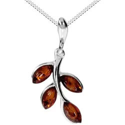 OSTSEE-SCHMUCK Kette mit Anhänger Ostsee-Schmuck Kette mit Anhänger Dana Kette mit Anhänger Dana (2-tlg) silberfarben 42 cm