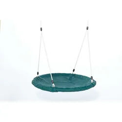 DICE Nestschaukel-Sitz 100 cm Grün mit beigem geflochtenem Seil, passend für BERG Playbase