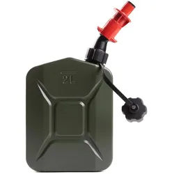 BW® Proper Kraftstoffkanister Metall Benzinkanister 2 Liter mit Ausgießer "Smart" - Made in Europe