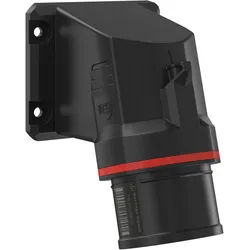 Walther Electric FW711511SK CEE NEO Anbaugerätestecker schräg, 16A, 5P, 11h, IP54 mit Schraubtechnik und 77,5x90mm Flansch
