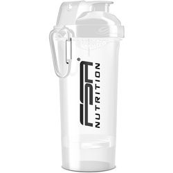 FSA Nutrition Protein Shaker mit Pulverfach Flaschen 800 ml weiss