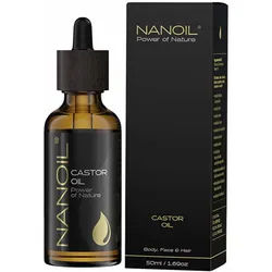Nanoil Castor Oil (Rizinus√∂l) Body, Face & Hair 0,05 l Unisex