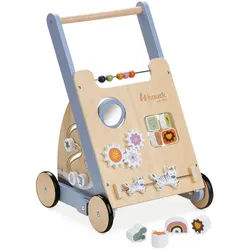 Hauck Lauflernwagen , Multicolor, Naturfarben , Holz, Metall , 30.5x52x34 cm , mit Einstellschraube , Spielzeug, Babyspielzeug, Lauflernwagen
