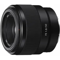 Sony SEL-50F18F E-Mount Vollformat Objektiv, (FE 50mm F1.8 Vollformat E-Mount (APS-C-kompatibel mit 75mm) schwarz