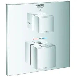 Grohe Grohtherm Cube Thermostat-Brausearmatur 24154000 2-Wege-Umstellung, chrom