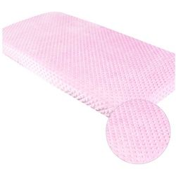 BabyLux Spannbettlaken BABYLUX Spannbettlaken MINKY 60x120 70x140 90x200 120x200, Gummizug: ja, 80x160cm rosa rosa