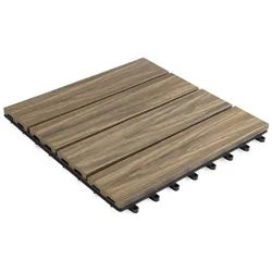 Karat Klickfliese Fliese, Klicksystem, Drainage-Funktion, 30 x 30 cm, 1 St., Witterungsbeständig braun