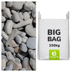 CM-Gartendesign Zierkies Drainagen Kies, (16/32mm, grau), 250kg grau