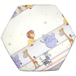 Primawela Spannbettlaken Baby Kinder 6-eck Laufgitter Laufstall Matratze 105x120cm beige|braun