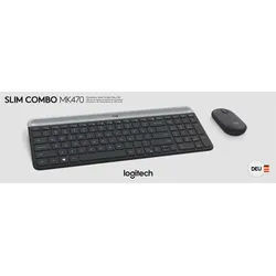 LOGITECH Tastatur/Maus Set MK470 gra