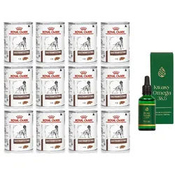 ROYAL CANIN Gastro Intestinal GI25 12x400g + LAB-V Omega 3 und 6 Fettsäuren 50ml