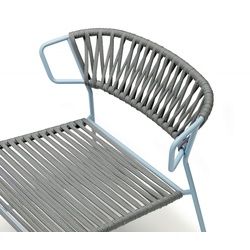 Loungesessel Lisa Filò - ZO - air-force blue N81 - anthracite