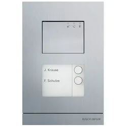Busch-Jaeger A21051P2-A-03 Außenstation Audio 2-fach , aluminium gebürstet