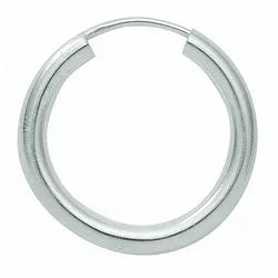 Adelia ́s Paar Creolen Damen 925 Silber Ohrringe Creolen Ø 15 mm, Silberschmuck für Damen silberfarben