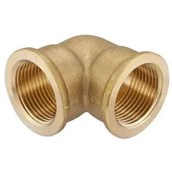 Messing Gewindefitting-Winkel 90° - 1/2'' IG x 1/2'' IG