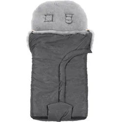 Jimmylee Fellsack , Grau , Textil , 49x100 cm , Textiles Vertrauen - Oeko-Tex® , Baby on Tour, Kinderwagen, Kinderwagenzubehör, Kinderwagen-Fußsäcke & Babyschalen-Fellsäcke