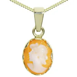 OSTSEE-SCHMUCK Kette mit Anhänger Ostsee-Schmuck Kette mit Anhänger Käthe Kette mit Anhänger Käthe (2-tlg) goldfarben 42 cm