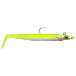 Savage Gear Kunstköder, Savage Gear Sandeel V2 17.5cm 65g Lemon Back 2+1 Teile Gummifisch montiert 17.5 cm