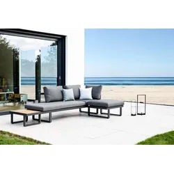 Jati & Kebon Set Loungesystem Rao I mit Sunbrella Kissensatz - Kissenfarbe und Gestell wählbar