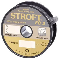 Stroft Angelschnur Schnur STROFT FC2 Fluorocarbon 100m, 100 m Länge, 0.17 mm Fadendurchmesser, (1-St), 2.7kg Tragkraft weiß