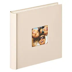 Walther Design Fotoalbum Fun 30 x 30 cm, buchgebundenes Album, Papiereinband, quadratischer Bildausschnitt