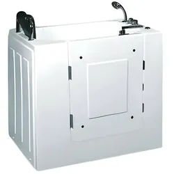 JVmoebel Badewanne Komfortbadewanne mit Tür in Weiß - Pflegebadewanne aus Acryl, (1-tlg), Made in Europe weiß