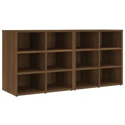 vidaXL Schuhschrank 525 x 30 x 50 cm Schuhregale 2 Stk Braun Eichen-Optik 52,5x30x50 cm braun