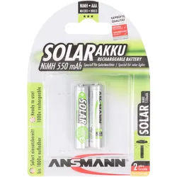 Ansmann Solar Micro / AAA Green 2er Pack perfekt für Solarleuchten