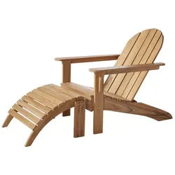 Cinas Loungeset »Adirondack «, 2 Sitzplätze, Teakholz, 2-teilig - braun