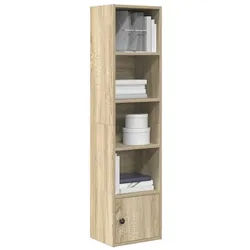 vidaXL Bücherregal NA Bücherregal Sonoma-Eiche 31x24x127 cm Spanplatte bunt